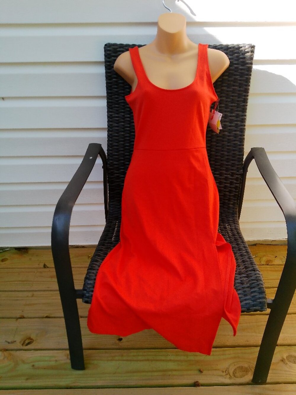 OPEN EDIT NEW WITH TAGS ORANGE RED DRESS SIZE SMALL